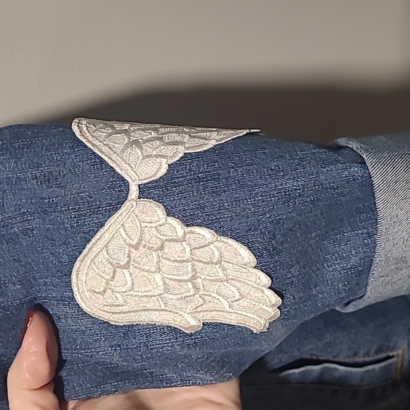 Cavalini sz 1X denim personalized jacket buttons Agust D - Picture 5 of 15